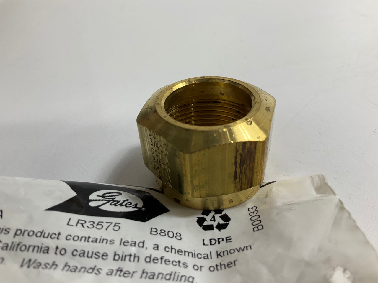 Gates G32060-0012 Air Brake Tube Sleeve Nut, 3/4'', 12TSN-ABC