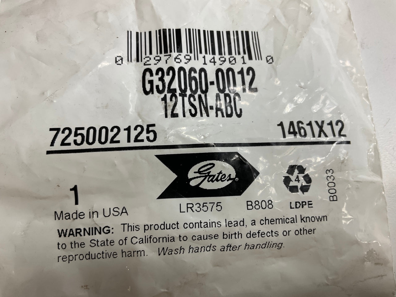Gates G32060-0012 Air Brake Tube Sleeve Nut, 3/4'', 12TSN-ABC