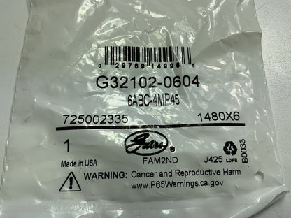 Gates G32102-0604 45° Air Brake Compression To Male Pipe Fitting, 3/8'' X 1/4''-18