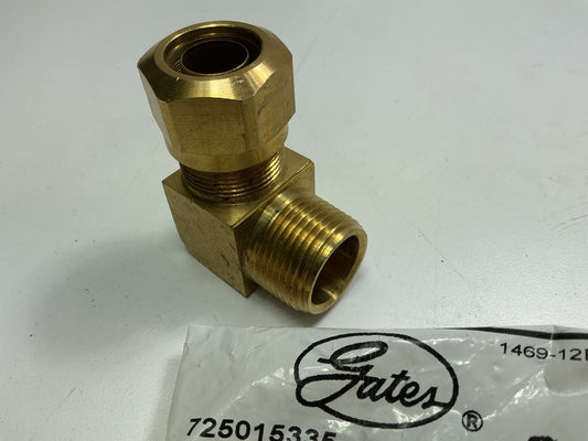 Gates G32104-1212 90° Air Brake Compression To Male Pipe Fitting, 3/4'' X 3/4''-14