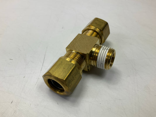 Gates G32134-0806 Air Brake Compression Branch Tee To Male Pipe, 1/2 X 1/2 X 3/8