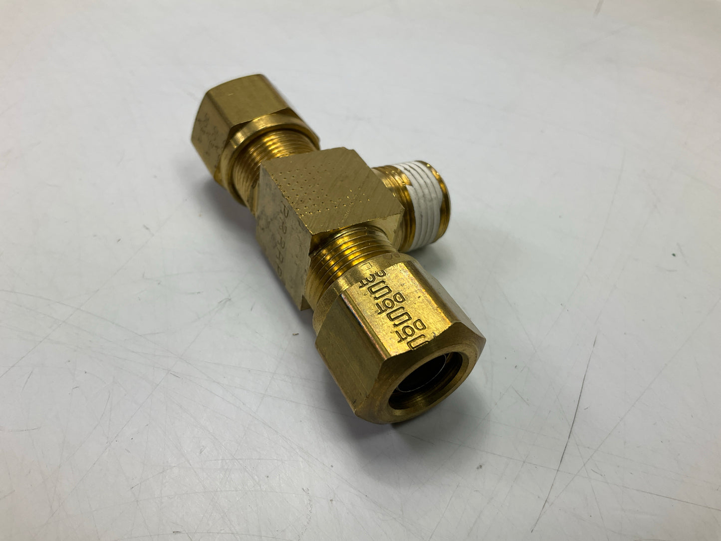Gates G32134-0806 Air Brake Compression Branch Tee To Male Pipe, 1/2 X 1/2 X 3/8