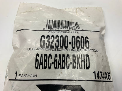 Gates G32300-0606 Air Brake Bulkhead Fitting, 3/8'' Hose - 6ABC-6ABC-BKHD