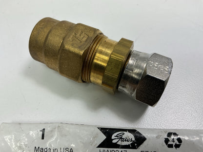 Gates G33150-0606 Air Brake To Female Air Brake Swivel, 3/8'' ID, 3/4-20 Thread
