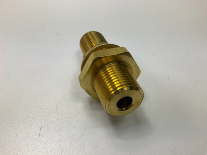 Gates G33302-0804 Male Pipe To Female Pipe Bulkhead Long, 1/2''-14 To 1/4''-18