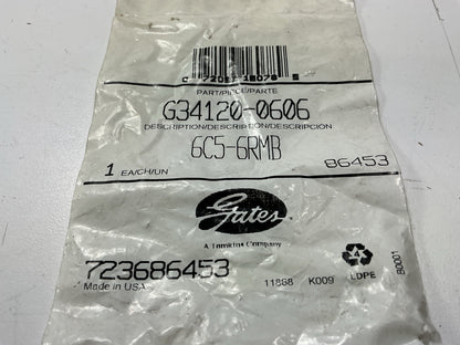 GATES G34120-0606 Male O-Ring Boss 6C5-6RMB 5/16'' Hydraulic Hose Fitting