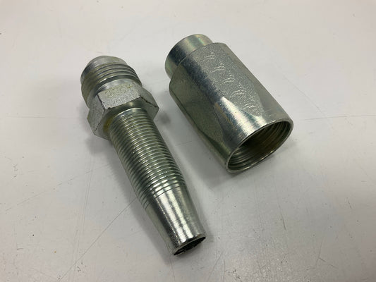 G34165-0808 Male JIC 37° Flare Hose Fitting Coupling 13/32'' ID 3/4''-16 Thread