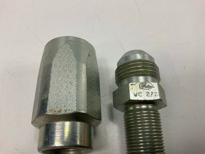 G34165-0808 Male JIC 37° Flare Hose Fitting Coupling 13/32'' ID 3/4''-16 Thread