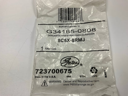 G34165-0808 Male JIC 37° Flare Hose Fitting Coupling 13/32'' ID 3/4''-16 Thread