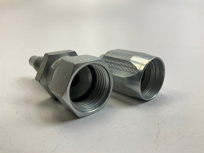 G34210-0608 Dual Seat Female JIC 37°/SAE 45° Flare Swivel, 5/16 ID 3/4-16 Thread