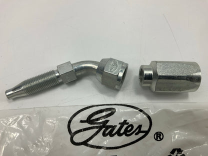Gates G34211-0505 Dual Seat Female JIC 37/SAE 45 Flare Swivel Hose Fitting