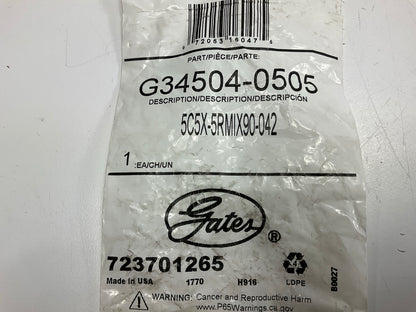 Gates G34504-0505 Hose Fitting Male SAE 45° Flare Inverted Swivel - 1/4'' ID