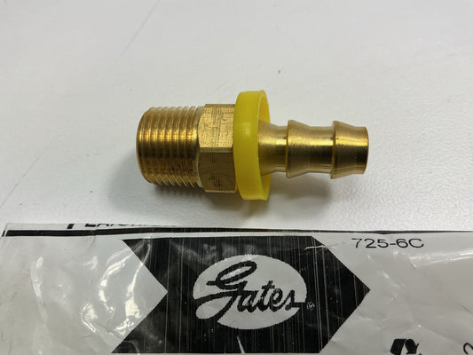 Gates G36100-0606 Hydraulic Hose Fitting 3/8''-18 Brass Male Pipe W/ Cone Seat