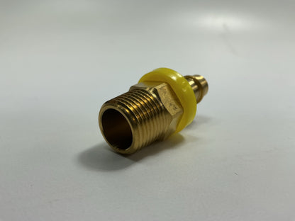 Gates G36100-0606 Hydraulic Hose Fitting 3/8''-18 Brass Male Pipe W/ Cone Seat