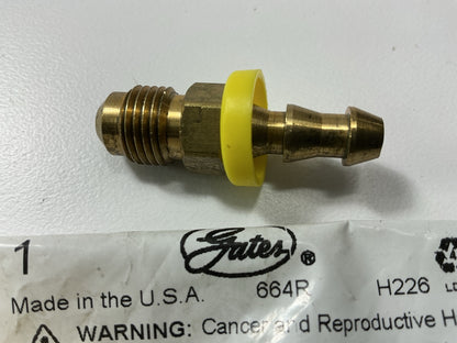 Gates G36195-0405 Male SAE 45 Deg Flare Swivel Coupler 1/4'' ID, 1/2''-20 Thread