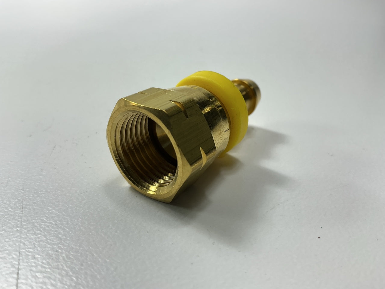 Gates G36200-0506 Female SAE 45° Flare Swivel Coupler 5/16'' Hose - 5/8-18 Thread