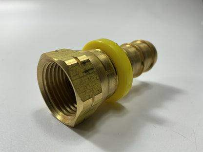 Gates G36210-1010 Dual Female SAE 45 Flare Swivel Coupler 5/8'' ID 7/8''-14 Thread