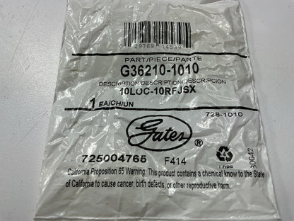 Gates G36210-1010 Dual Female SAE 45 Flare Swivel Coupler 5/8'' ID 7/8''-14 Thread