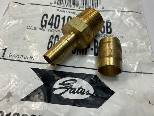 Gates G40100-0606B Male Pipe Hose Fitting Coupler 5/16'' Hose ID - 3/8-18 Thread