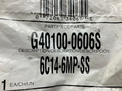 Gates 6C14-6MP-SS - G40100-0606S Hydraulic Hose Fitting For 5/16 ID Hose