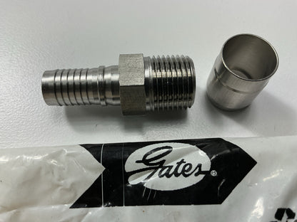 G40100-0806S Stainless Steel Male Pipe (NPTF - 30° Cone Seat) Hydraulic Fitting