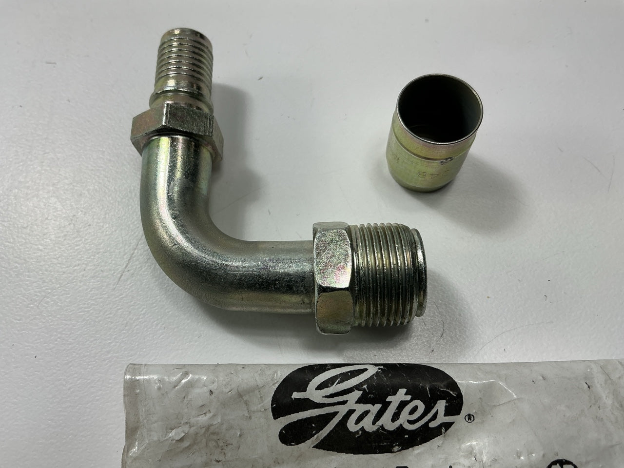 G40504-1010 SAE Male Inverted 90° Hydraulic Hose Fitting 1/2'' ID 7/8''-18 Thread