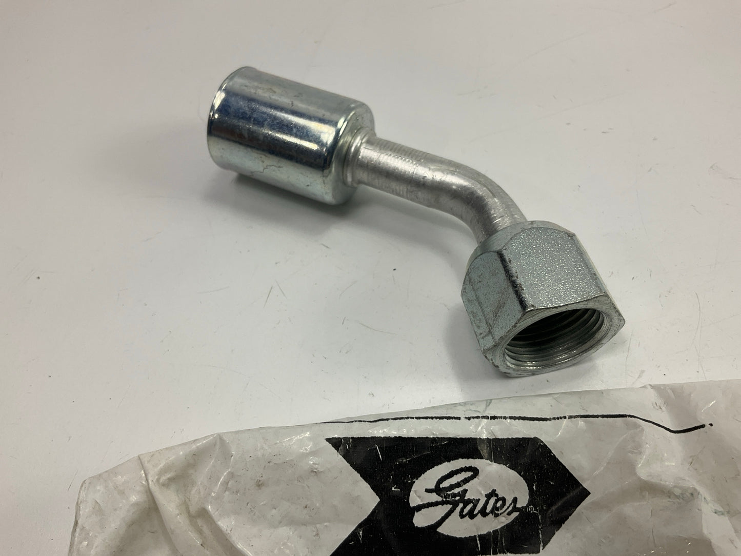 Gates G45202-1010 45° Tube Female SAE 45° Flare Swivel A/C Fitting, 1/2''