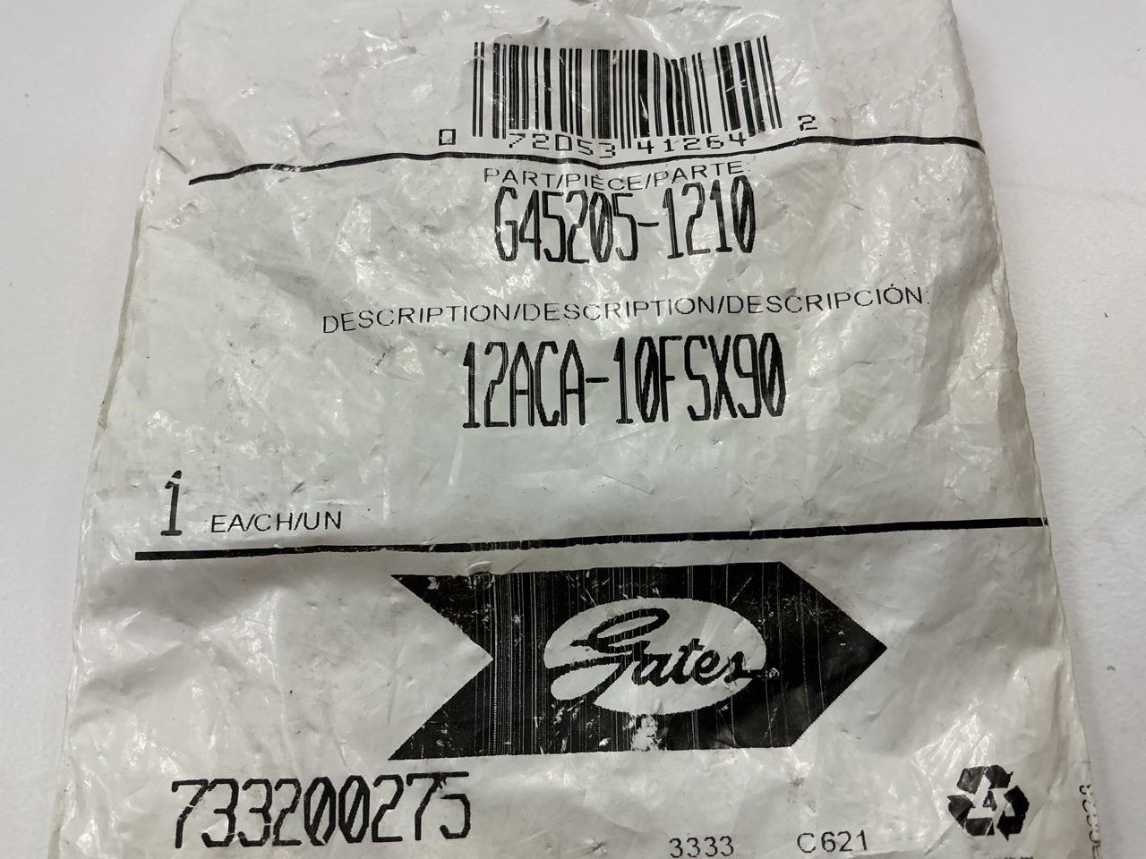 Gates G45205-1210 90° Tube Female SAE 45° Flare Swivel Hydraulic Fitting, 5/8''