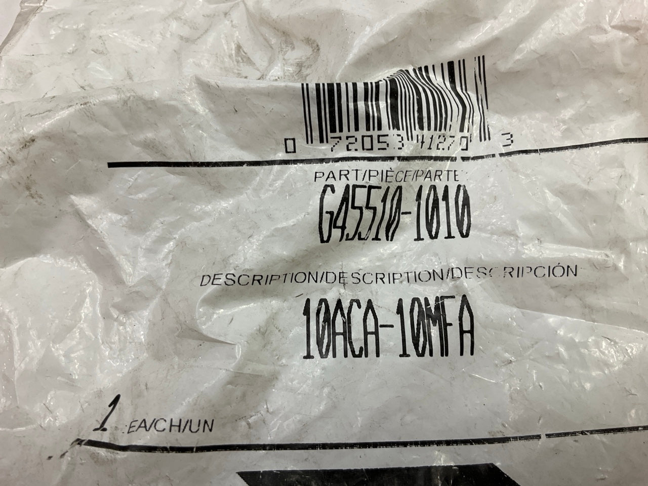 Gates G45510-1010 Male SAE Flareless Hydraulic Fitting, 1/2'' - 10ACA-10MFA