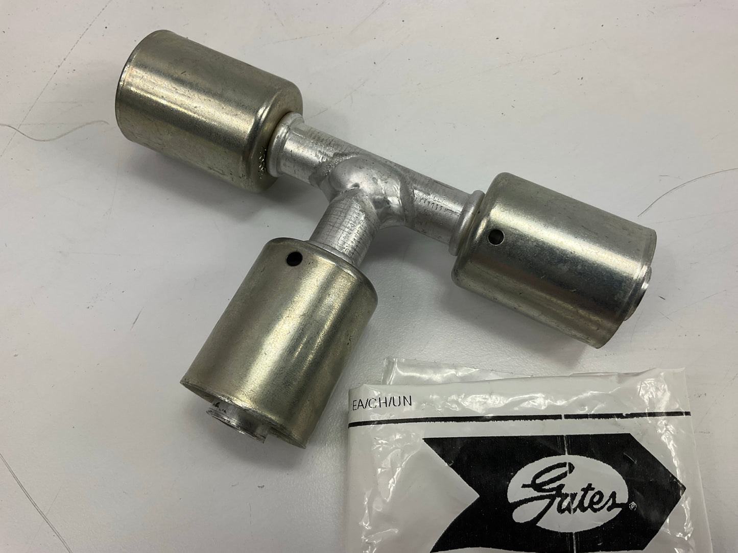 Gates G45539-1010 Aluminum Hose Length Extender Tee, 1/2'' - 10ACA-10HLET