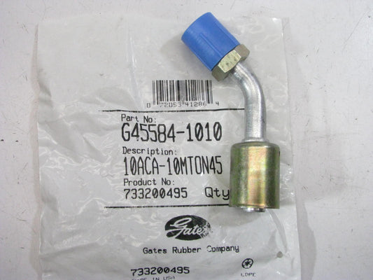 Gates G45584-1010 45° Tube Male SAE Tube O-Ring Nut Hydraulic Fitting, 1/2''