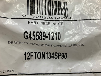 Gates G45589-1210 90° Female SAE 5/8'' Tube O-Ring Nut Swivel W/ Service Port