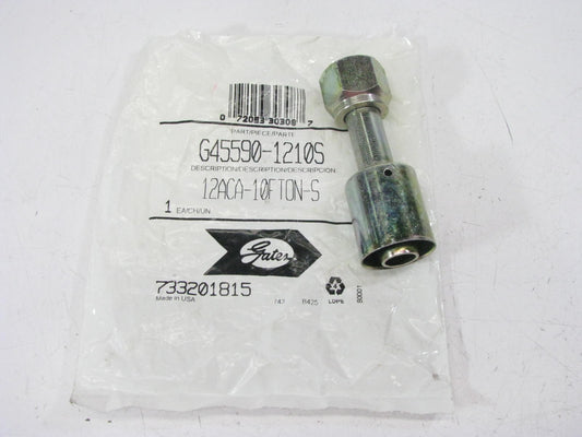 Gates G45590-1210S PolarSeal 5/8'' Steel Female SAE Tube O-Ring Swivel Coupling
