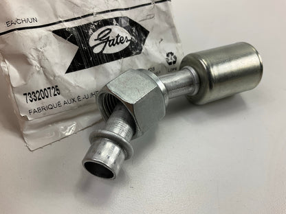 Gates G45591-1010 45° Female 1/2'' Tube O-Ring Nut Swivel Fitting, 10ACA-10FTON45