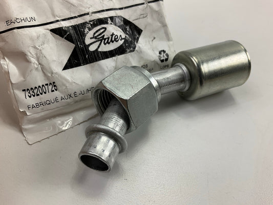 Gates G45591-1010 45° Female 1/2'' Tube O-Ring Nut Swivel Fitting, 10ACA-10FTON45