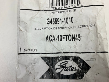 Gates G45591-1010 45° Female 1/2'' Tube O-Ring Nut Swivel Fitting, 10ACA-10FTON45