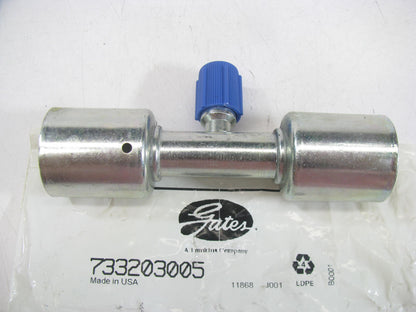 Gates G45956-1212S A/C Hose Splicer With R1 3 4a Service Port Fitting 5/8 Hose
