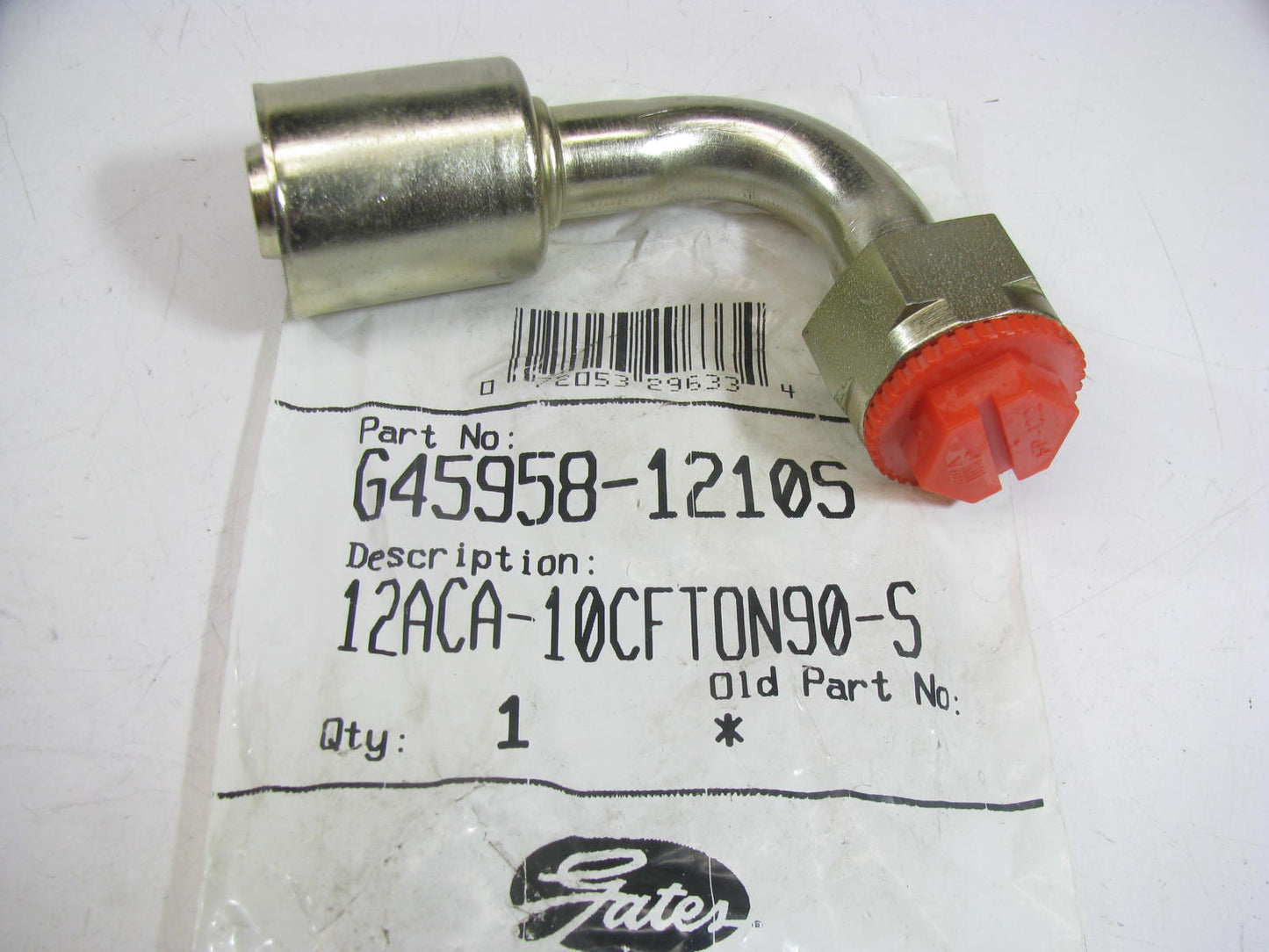 Gates G45958-1210S PolarSeal 5/8'' Compressor Female SAE Tube O-Ring Swivel 90°