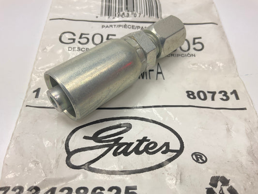 Gates G50510-0605 SAE Male Flareless Power Steering Hydraulic Fitting, 5/16''