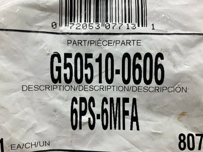 Gates G50510-0606 SAE Male Flareless Power Steering Hydraulic Fitting, 3/8'' Hose