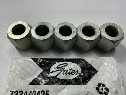 (x5) Gates G60050-0008 Female Flareless Nuts 1/2'' OD 3/4''-16 Thread