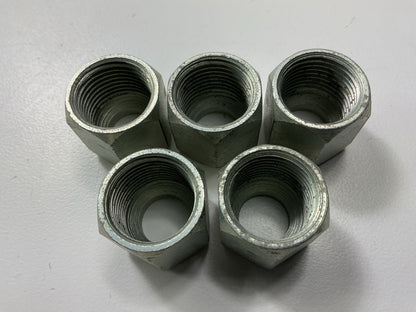 (x5) Gates G60050-0008 Female Flareless Nuts 1/2'' OD 3/4''-16 Thread