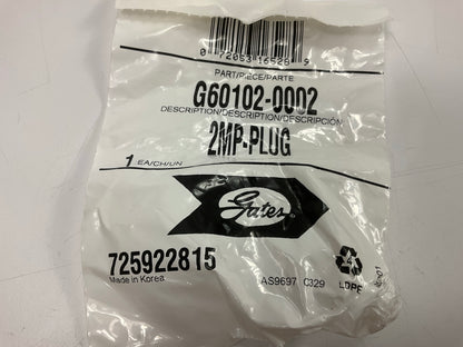 Gates G60102-0002 Male Pipe NPTF Plug, 1/8''-27 Thread - 2MP-PLUG