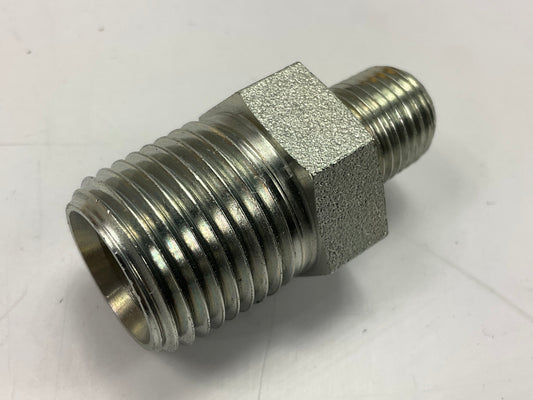 Gates G60110-0804 Male Pipe To Male Pipe NPTF Adapter Fitting, 1/2''-14 X 1/4''-18