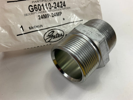 Gates G60110-2424 Male Pipe To Male Pipe NPTF Adapter, 1-1/2''-11.5 X 1-1/2''-11.5