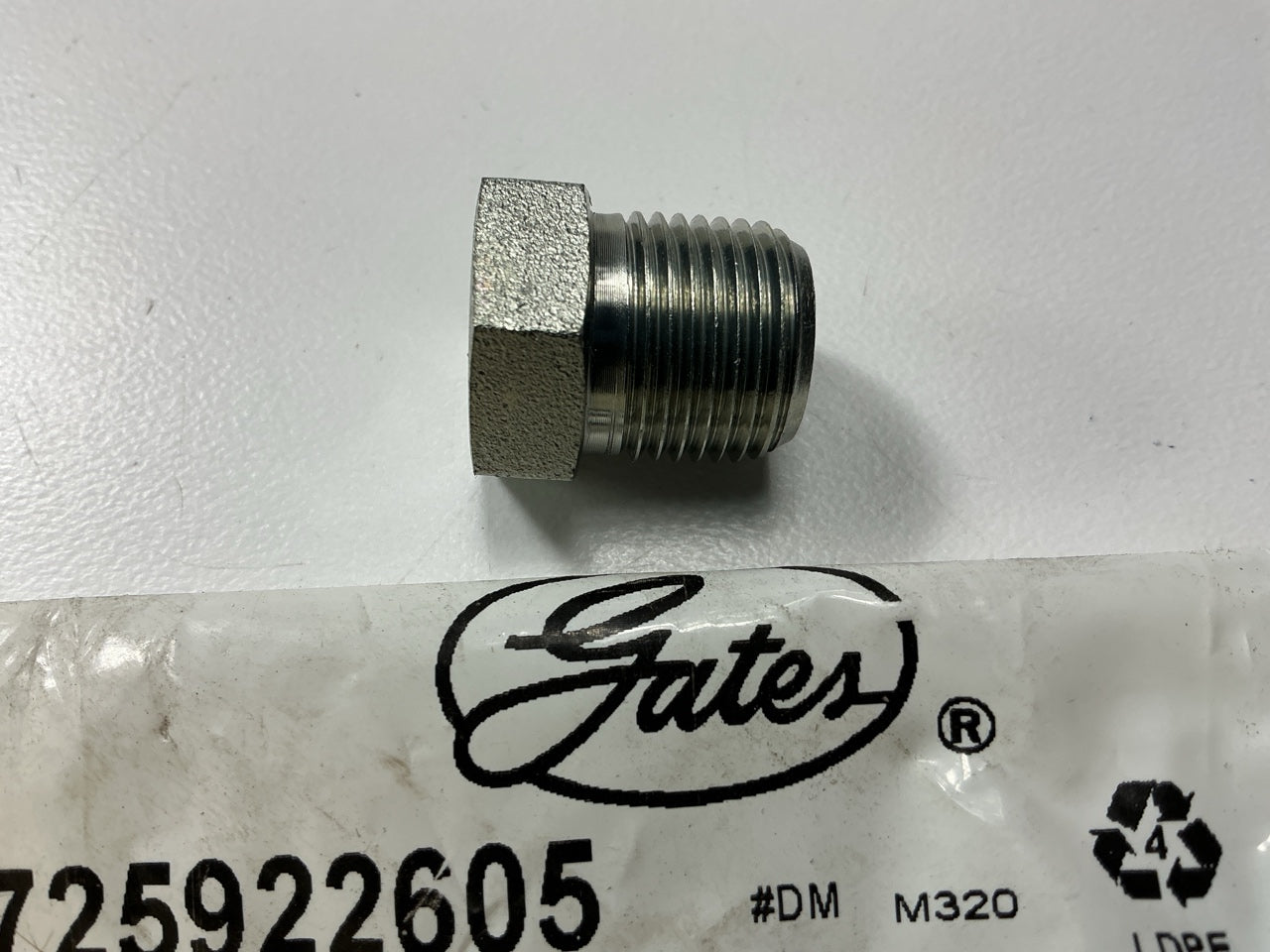 Gates G60130-0602 Male To Female Reducer Adapter 3/8''-18 X 1/8''-27 Thread