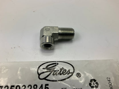 Gates G60136-0402 90 Deg. Male 1/4''-18 NPTF To Female 1/8''-27 NPTF Adapter