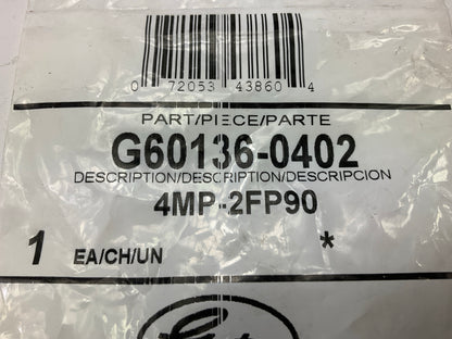 Gates G60136-0402 90 Deg. Male 1/4''-18 NPTF To Female 1/8''-27 NPTF Adapter