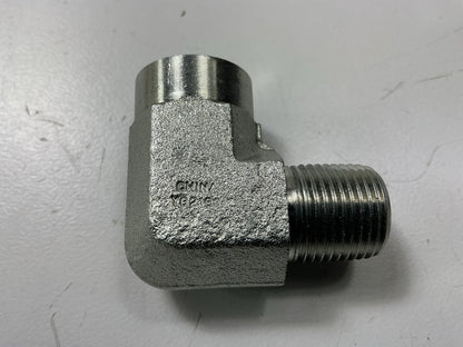 Gates G60136-0604 3/8 Male Pipe NPTF To 1/4 Female Pipe NPTF 90 Degree Elbow