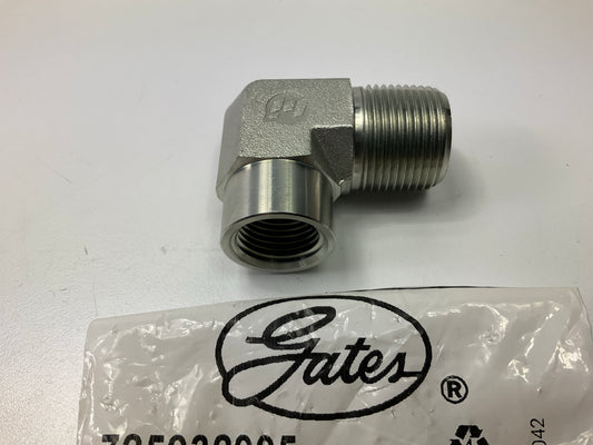 Gates G60136-1208 90 Deg. Male 3/4''-14 NPTF To Female 1/2''-14 NPTF Adapter